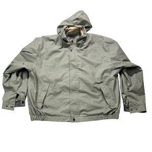 St John's Bay Harrigton Jacket Men's xxl Green utility Streetwear Minimalist VTG